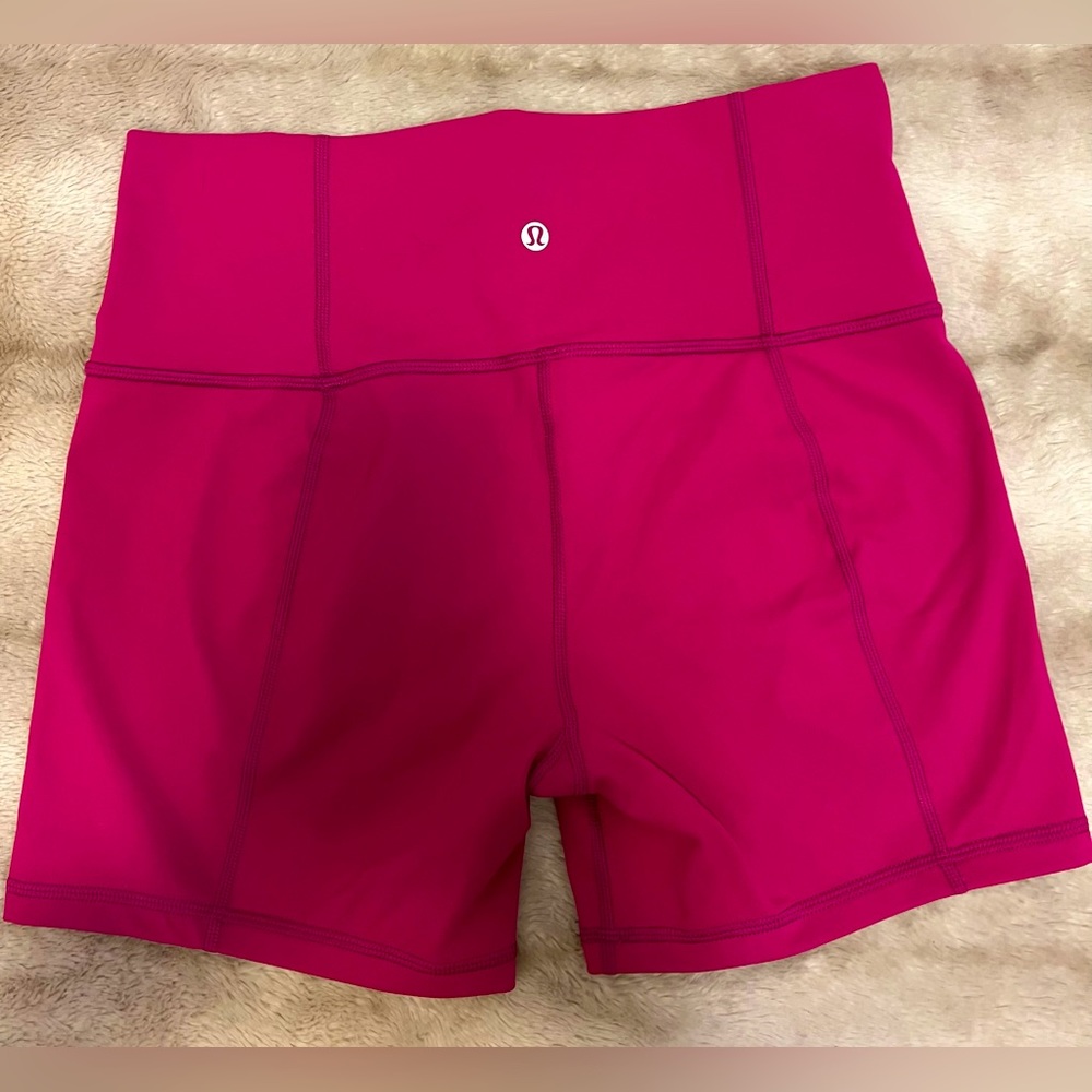 Lululemon Align High Rise Shorts, hot pink, size 8, 4” inseam